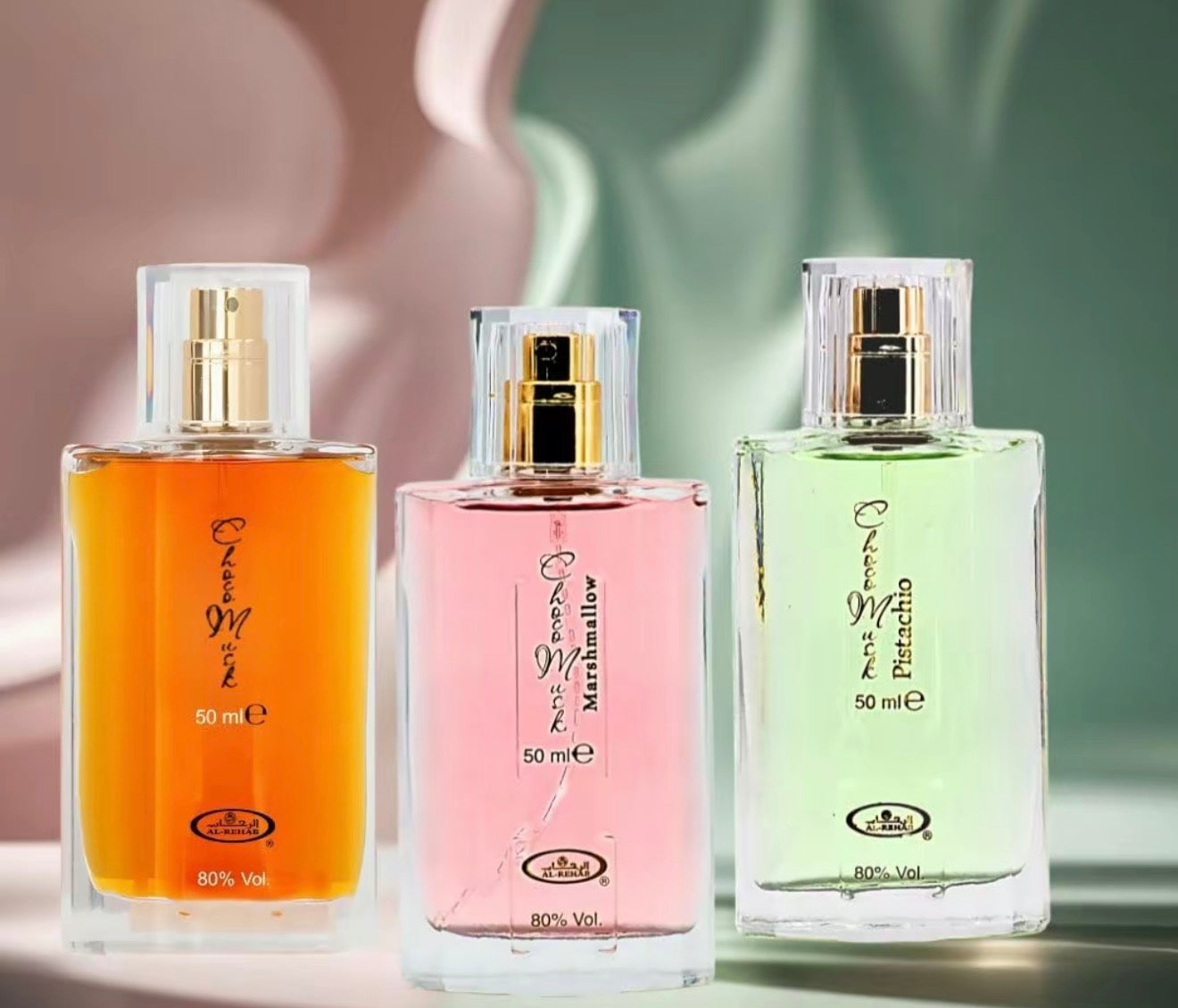 Al-Rehab Choco Musk Perfume & Marshmallow & Pistachio Eau de Parfum Sprays 50ml Gourmand Fragrance Bundle with Chocolate Vanilla Long Lasting
Sweet Scents